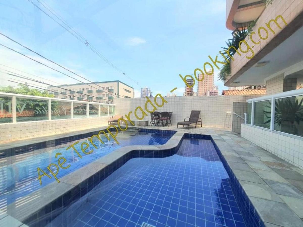 Ape Temporada Praia Grande Sp Completo Com Piscina, Churrasqueira, Estacionamento Buitenkant foto