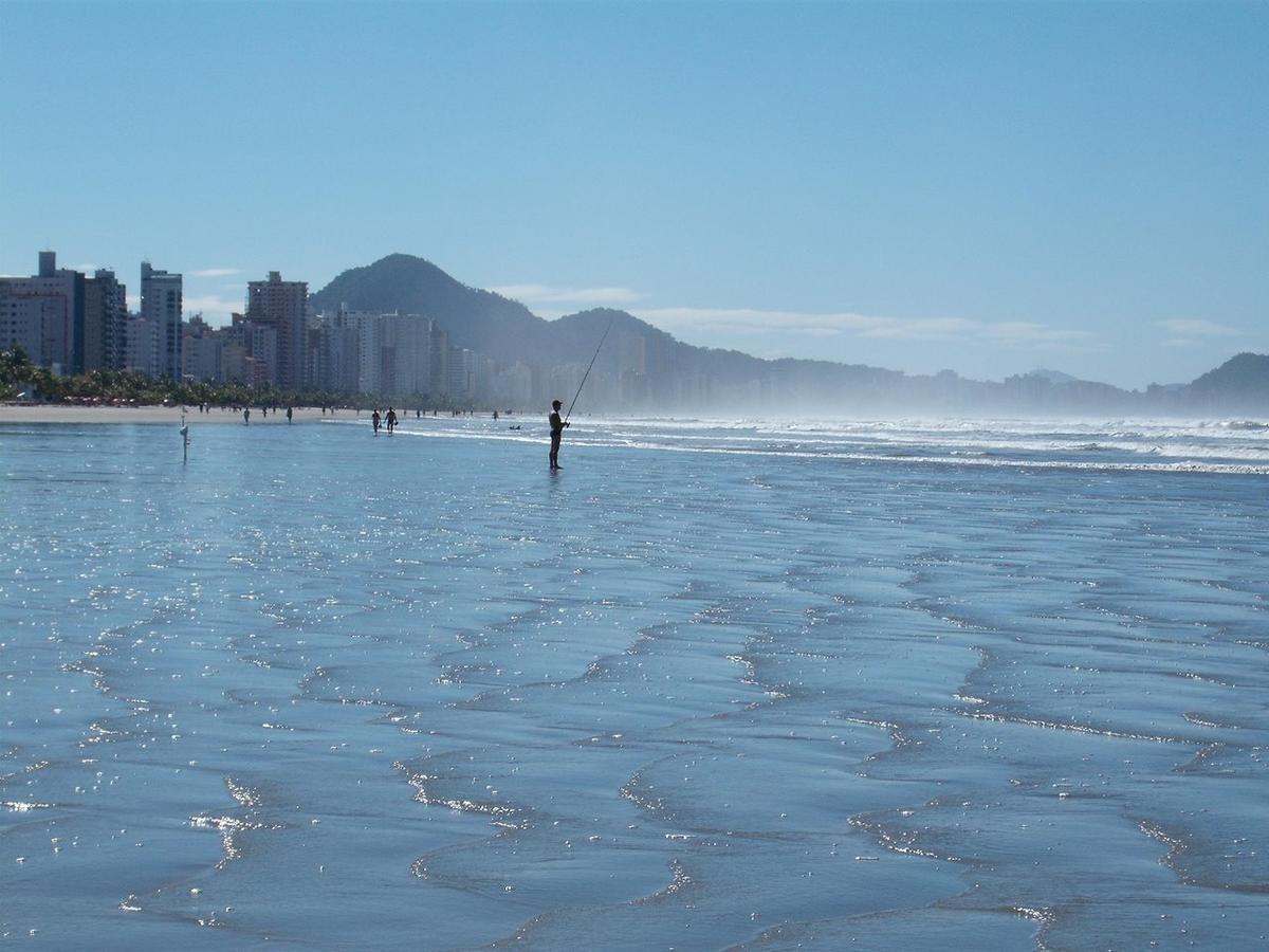 Ape Temporada Praia Grande Sp Completo Com Piscina, Churrasqueira, Estacionamento Buitenkant foto